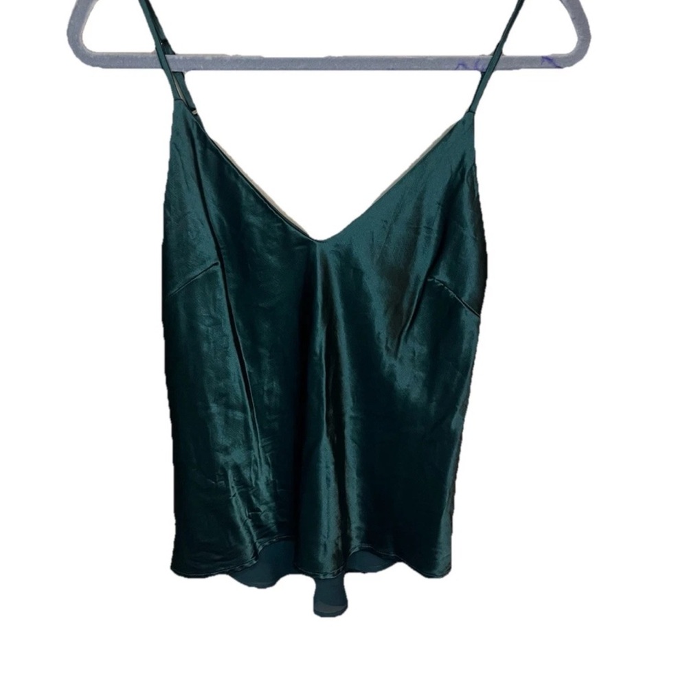 Chloe Kristy Green Satin Tank Women’s XS